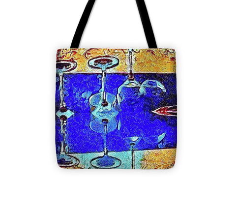 Wine Glass Art - Tote Bag