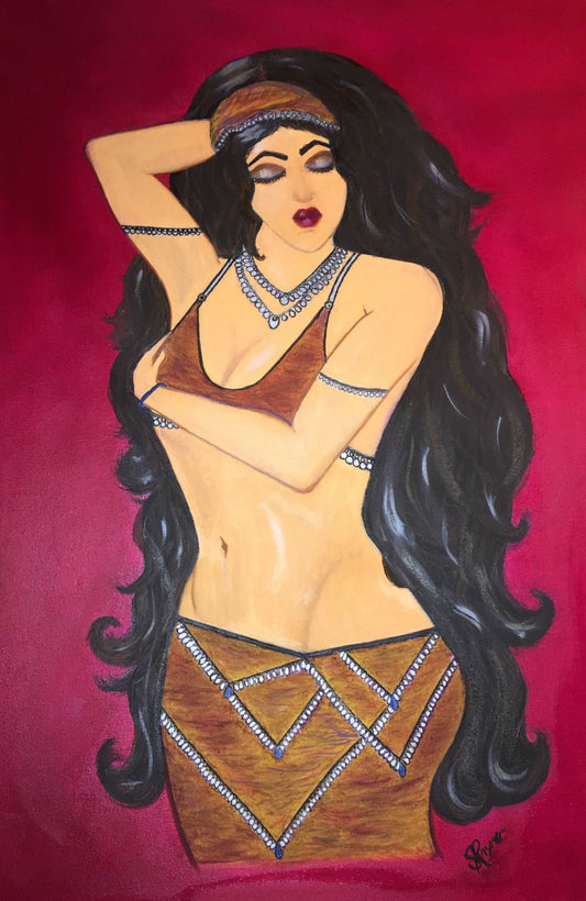 Belly Dancer Canvas Prints.