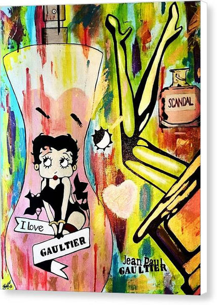 Betty Loves Gaultier - Canvas Print
