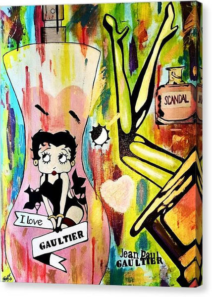 Betty Loves Gaultier - Canvas Print