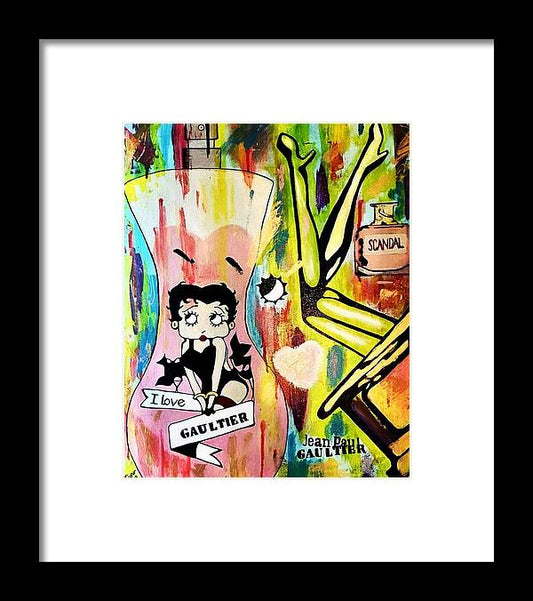Betty Loves Gaultier - Framed Print