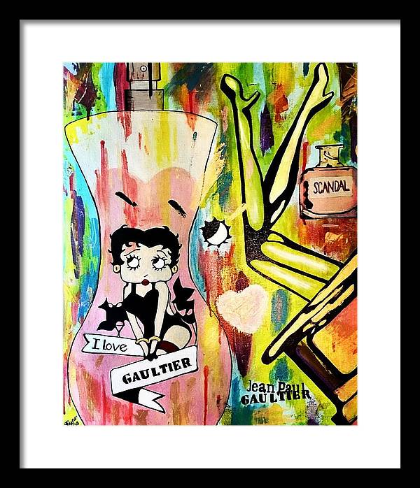 Betty Loves Gaultier - Framed Print