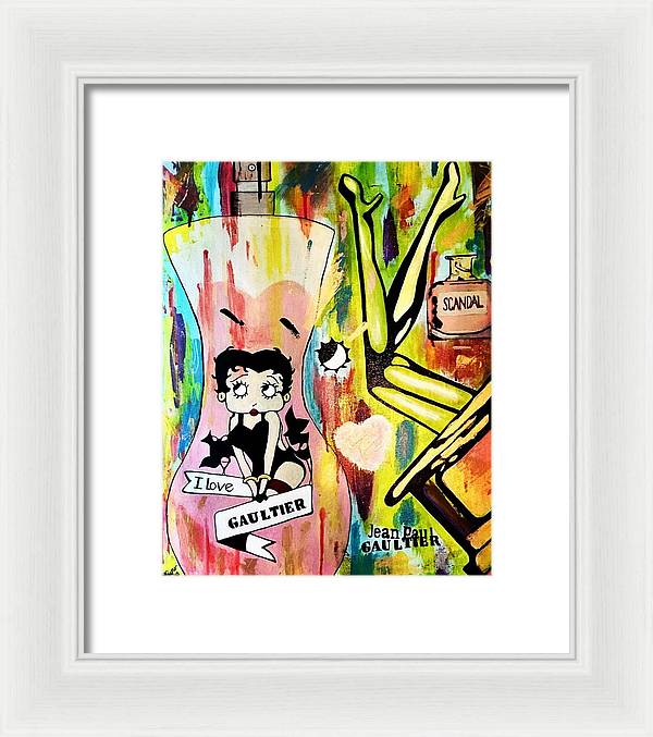 Betty Loves Gaultier - Framed Print