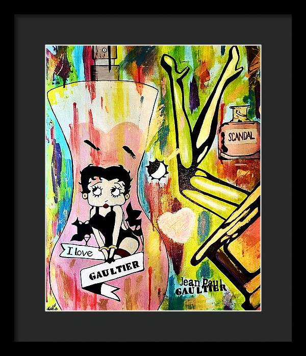 Betty Loves Gaultier - Framed Print