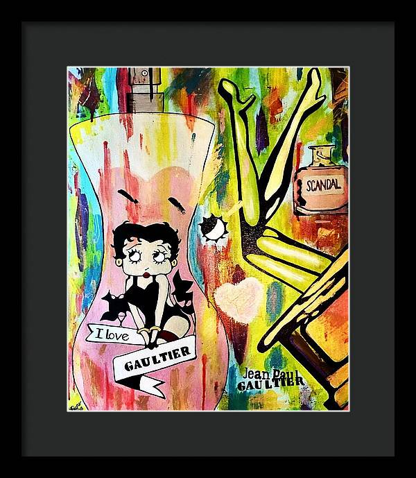 Betty Loves Gaultier - Framed Print