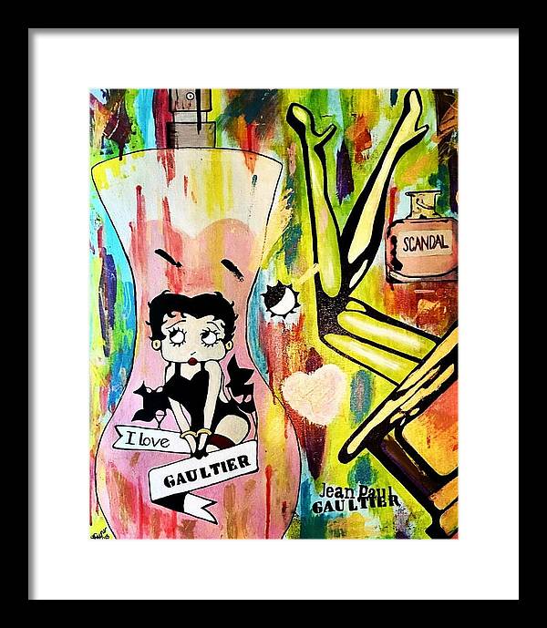 Betty Loves Gaultier - Framed Print