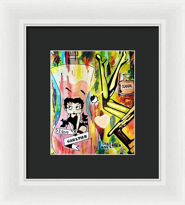 Betty Loves Gaultier - Framed Print