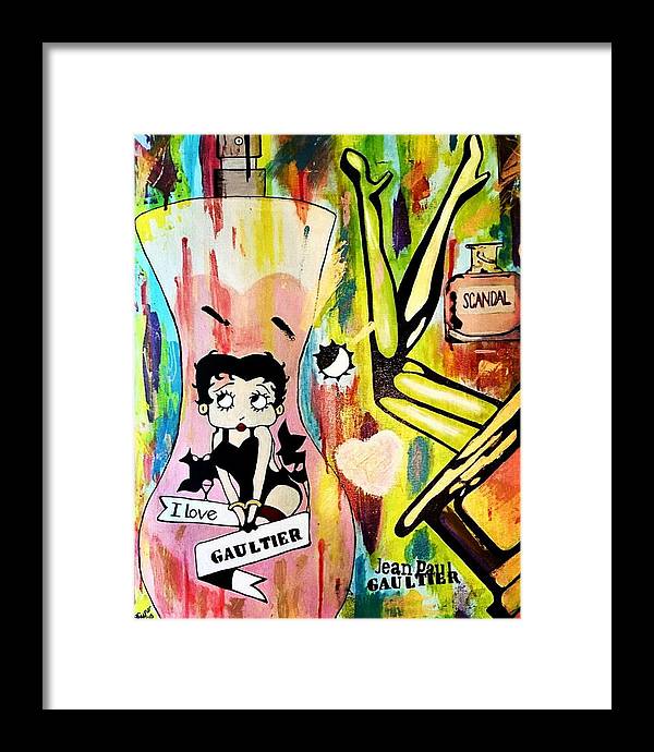 Betty Loves Gaultier - Framed Print