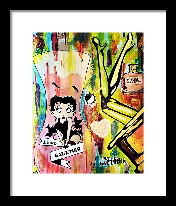 Betty Loves Gaultier - Framed Print