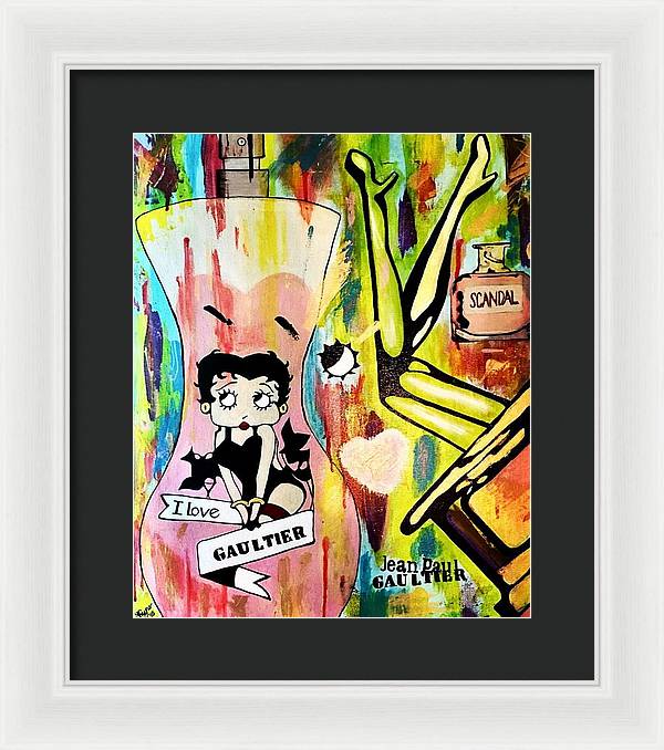 Betty Loves Gaultier - Framed Print