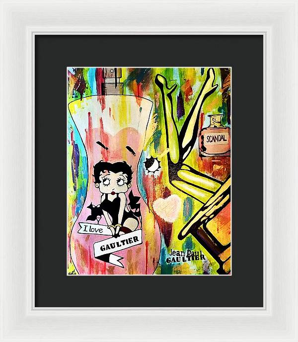 Betty Loves Gaultier - Framed Print