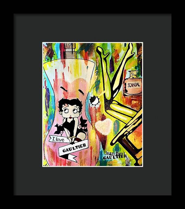 Betty Loves Gaultier - Framed Print