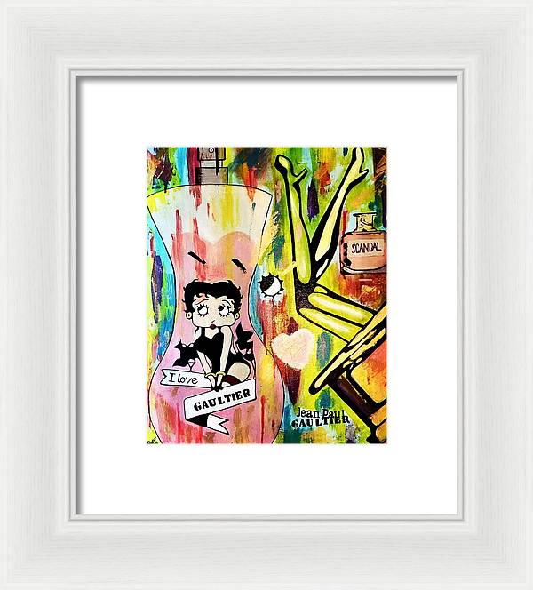 Betty Loves Gaultier - Framed Print