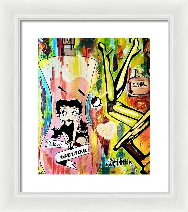 Betty Loves Gaultier - Framed Print