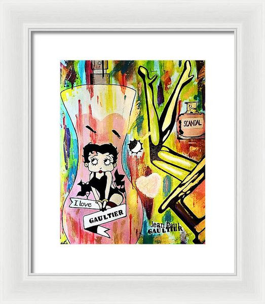 Betty Loves Gaultier - Framed Print
