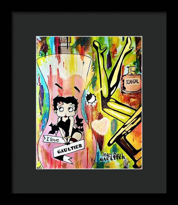 Betty Loves Gaultier - Framed Print