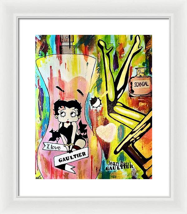 Betty Loves Gaultier - Framed Print