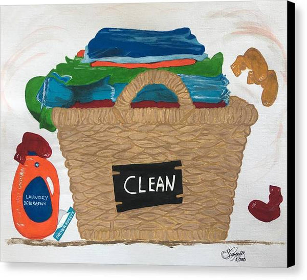 Clean Laundry - Canvas Print