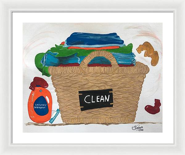 Clean Laundry - Framed Print