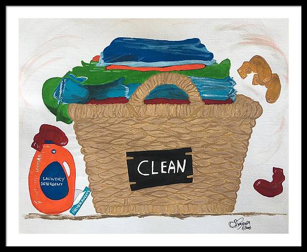 Clean Laundry - Framed Print