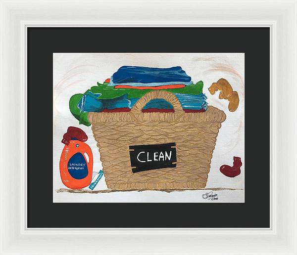 Clean Laundry - Framed Print