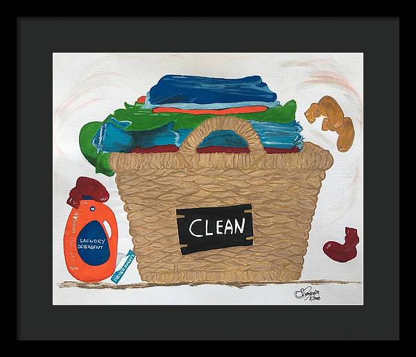 Clean Laundry - Framed Print