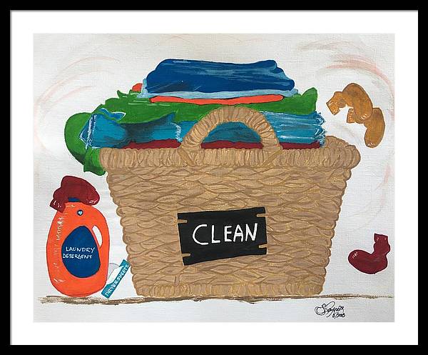 Clean Laundry - Framed Print
