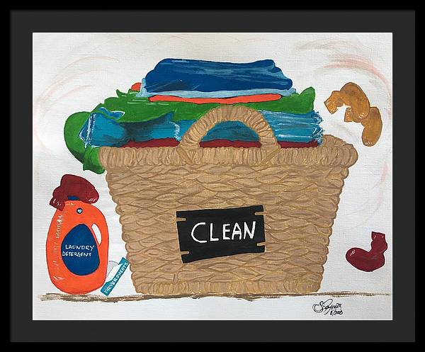 Clean Laundry - Framed Print