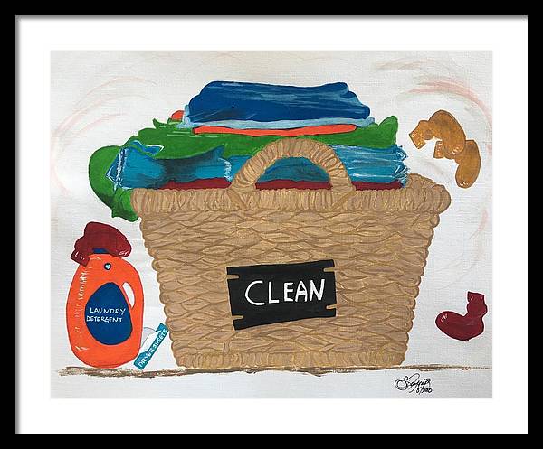 Clean Laundry - Framed Print