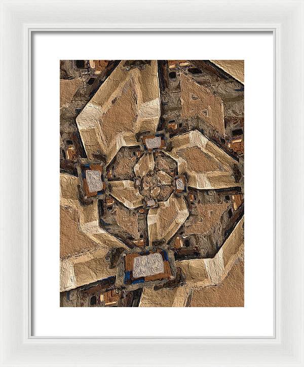 Geo Dunes - Framed Print