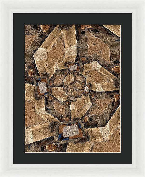 Geo Dunes - Framed Print