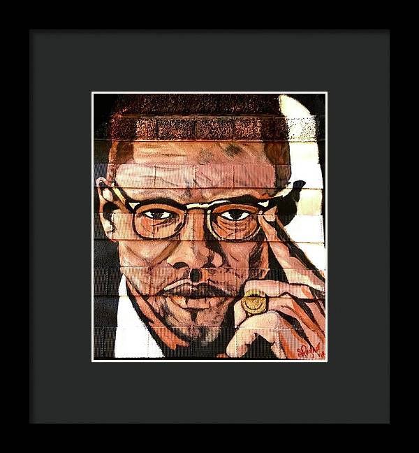 Malcolm X - Framed Print