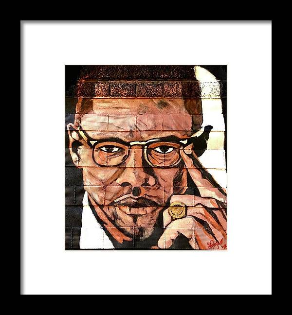 Malcolm X - Framed Print