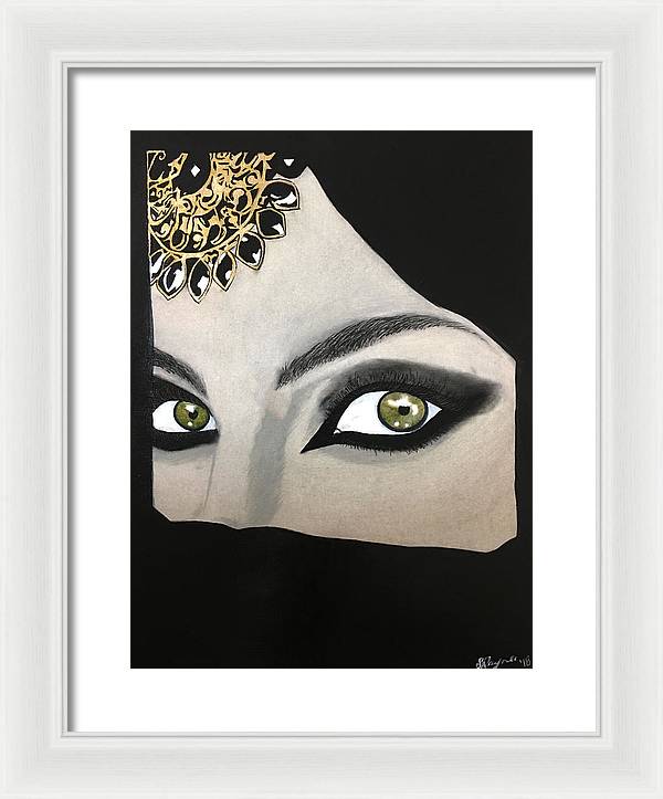 Veiled Woman - Framed Print