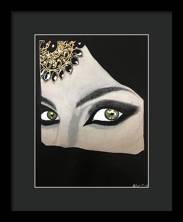 Veiled Woman - Framed Print