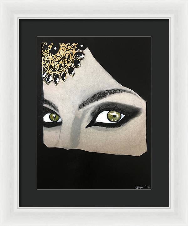 Veiled Woman - Framed Print