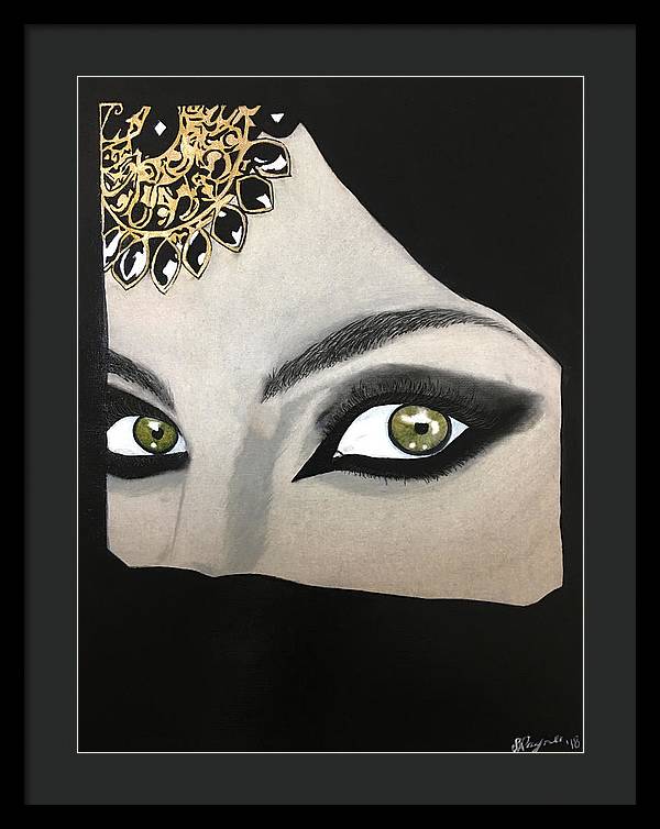 Veiled Woman - Framed Print
