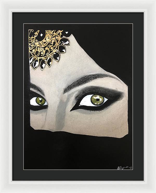 Veiled Woman - Framed Print