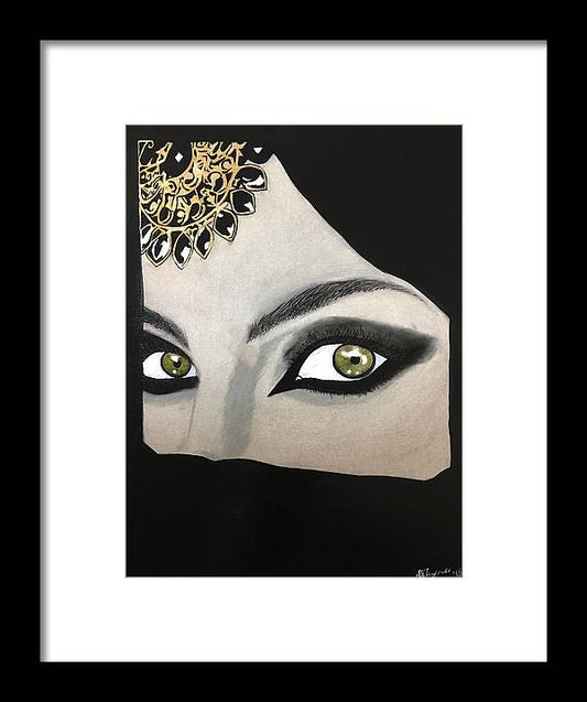 Veiled Woman - Framed Print
