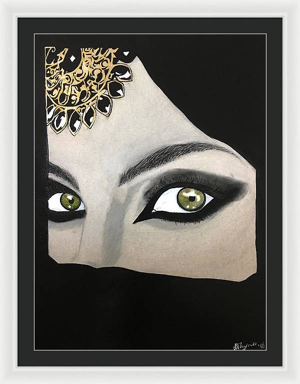Veiled Woman - Framed Print
