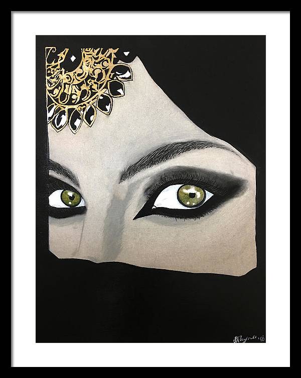 Veiled Woman - Framed Print
