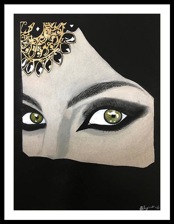 Veiled Woman - Framed Print