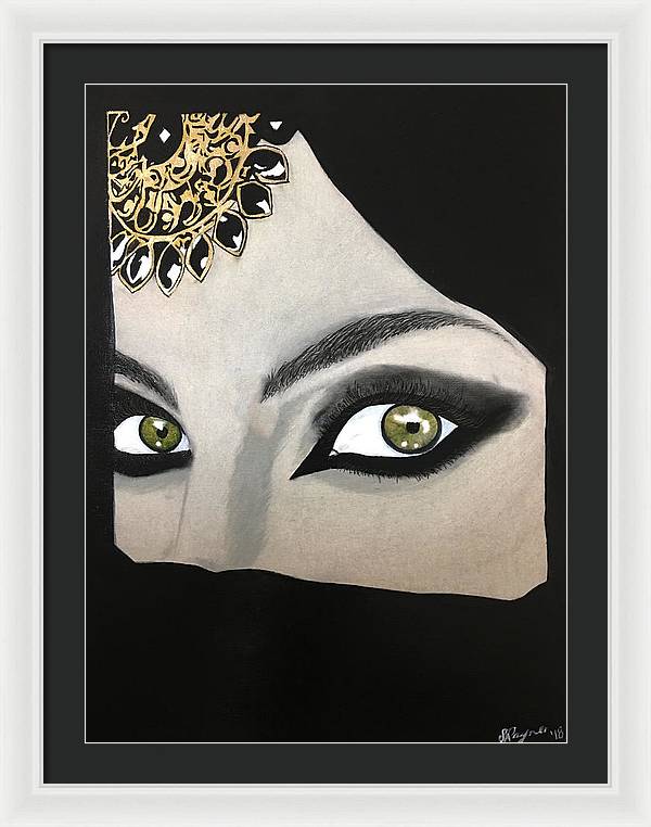 Veiled Woman - Framed Print