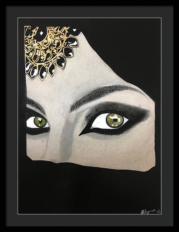Veiled Woman - Framed Print