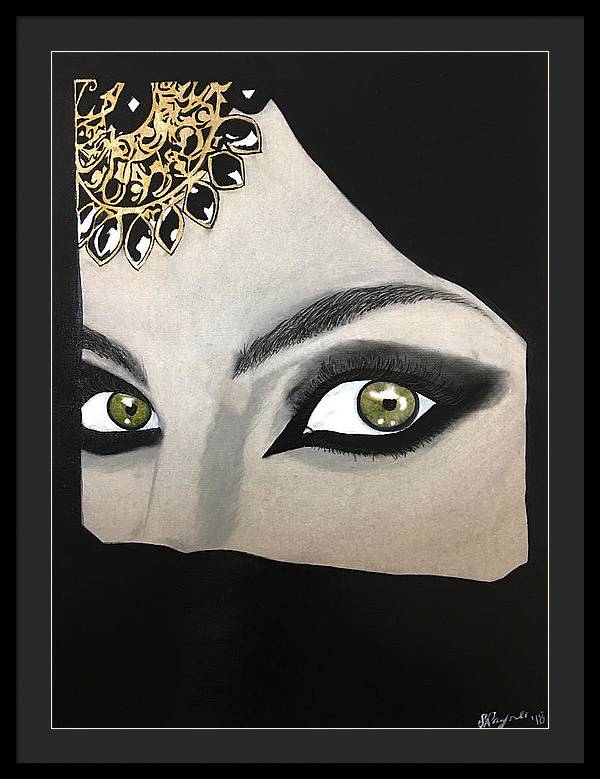 Veiled Woman - Framed Print