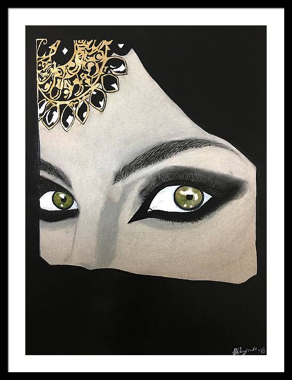 Veiled Woman - Framed Print