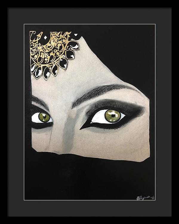 Veiled Woman - Framed Print