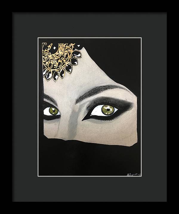 Veiled Woman - Framed Print