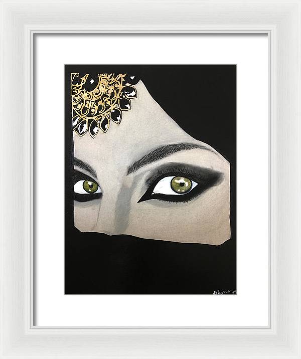 Veiled Woman - Framed Print