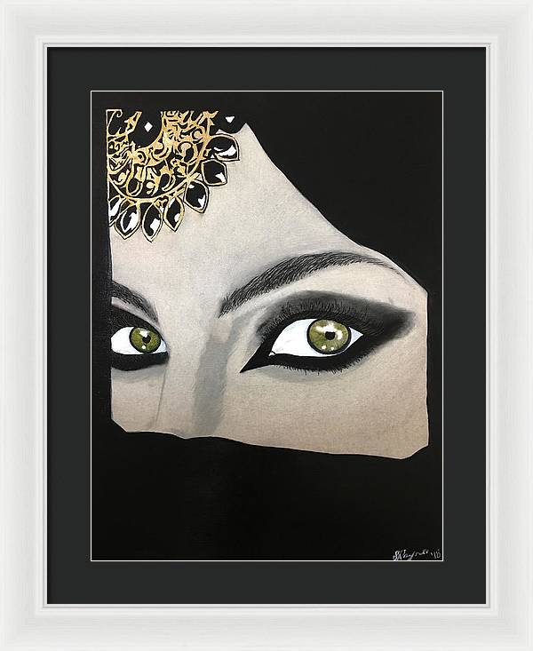 Veiled Woman - Framed Print